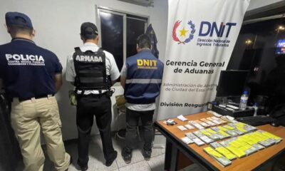 El senador argentino fue detenido por agentes de la DNIT. Foto: Captura.