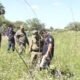 Intervinientes se encuentran en la zona del hallazgo. Foto: Captura.