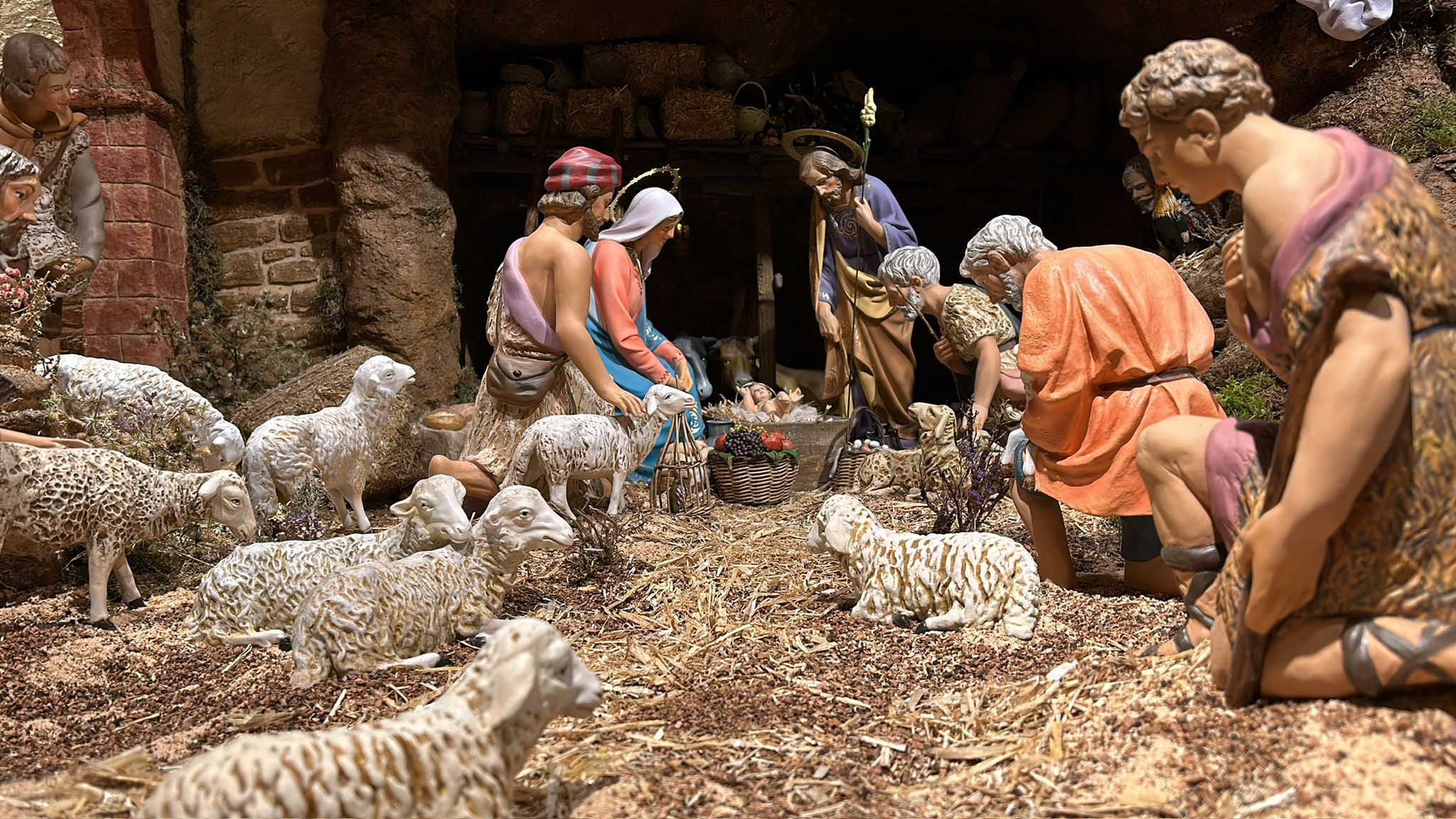 El nacimiento de Jesús representado en un Belén europeo. Foto: Miguel Vargas.