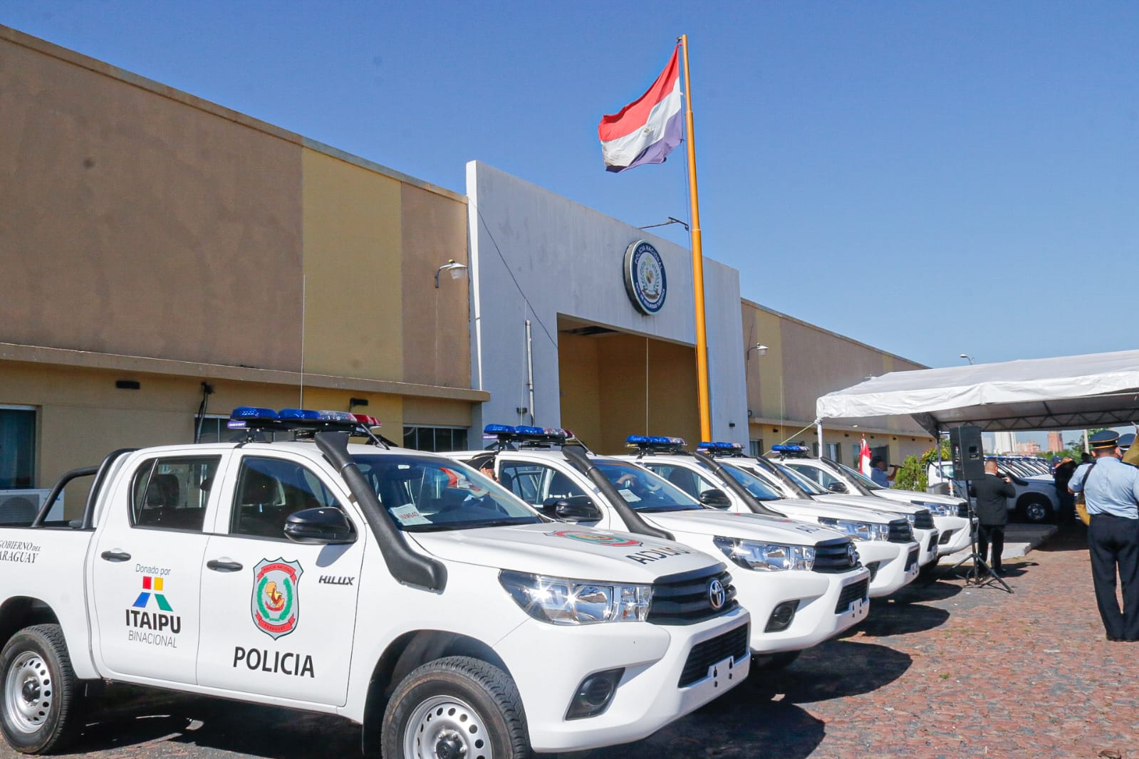 Nuevas patrulleras de la Policía Nacional. Foto: Ministerio del Interior.