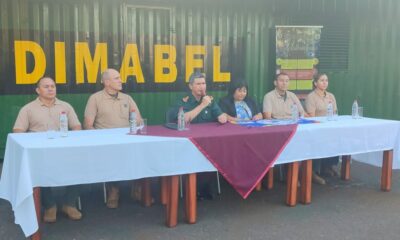 Conferencia de prensa en la Dimabel. Foto: Gentileza.