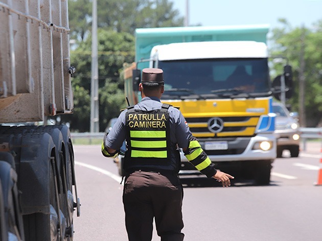 Controles de la Patrulla Caminera. Foto: MOPC.