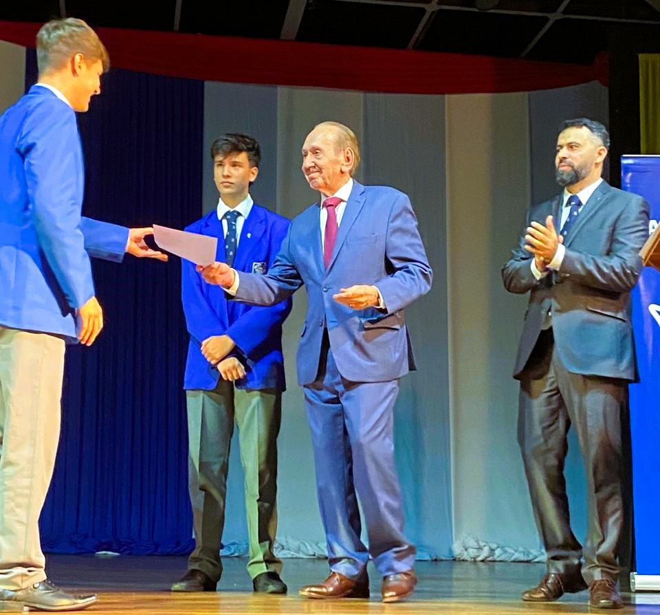 Acto de clausura de actividades de la Academia Literaria del Colegio de San José. Cortesía