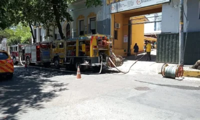 Incendio en la sede de la SEN. Foto: Gentileza.