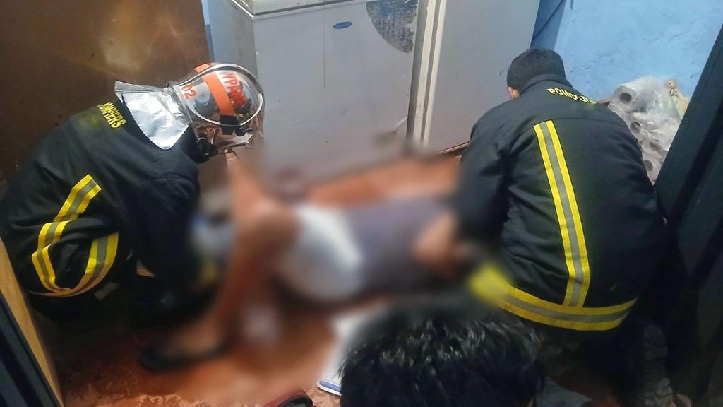 El joven aún no identificado fue golpeado por los asaltantes. Foto: AgendaPy.