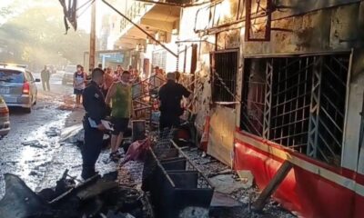 Incendio consumió la despensa y vivienda. Foto: Gentileza.