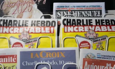 Una década después, Francia conmemora los ataques contra "Charlie Hebdo" con actos solemnes en París y un número especial del semanario satírico con nuevas caricaturas sobre la religión. Imagen: Raphael Lafargue/ABACAPRESS.COM/picture alliance