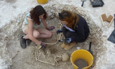 Se tomaron muestras de ADN de un yacimiento que los arqueólogos de la Universidad de Bournemouth han estado excavando desde 2009. Imagen: Bournemouth University