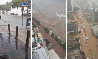 Inundaciones en Balneario Camboriú. Foto: Primera Edición.