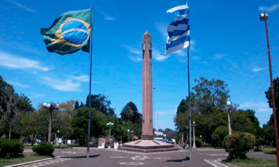 Frontera entre Brasil y Uruguay. Foto: Infobae.