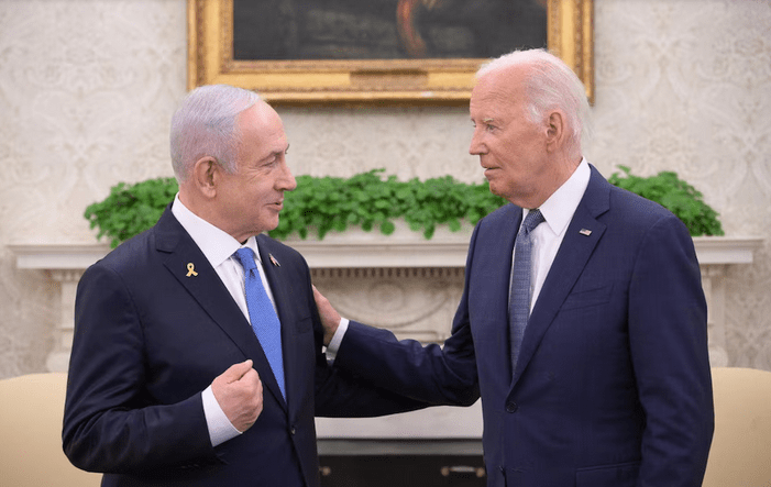 Benjamin Netanyahu y Joe Biden. Foto: Infobae.