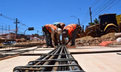 Obras de desague. Foto: Gentileza.