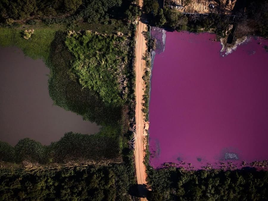 Laguna Cerro, localidad de Limpio, Paraguay. Fotografía de Jorge Saénz para The Associated Press (AP) difundida en sus redes sociales el día 5 de agosto de 2020.