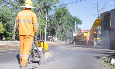 Obras sobre Mcal. López. Foto: MOPC.