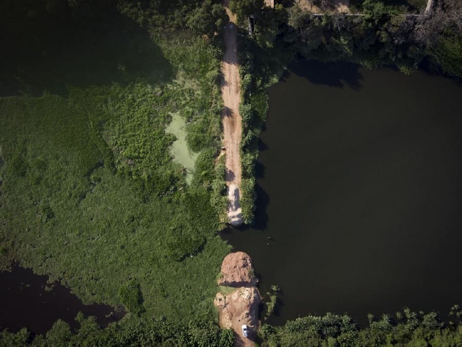 Fotografía de Jorge Sáenz – AP - Laguna Cerro, localidad de Limpio, Paraguay.Fotografía de Jorge Sáenz. Tomada el día 6 de febrero de 2021. 