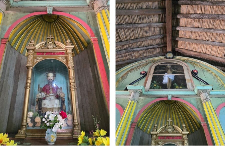 Templo Isla Umbú (interior), Ñeembucu. Cortesía