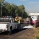 Accidente sobre la avenida Autopista. Foto: Radio Uno.