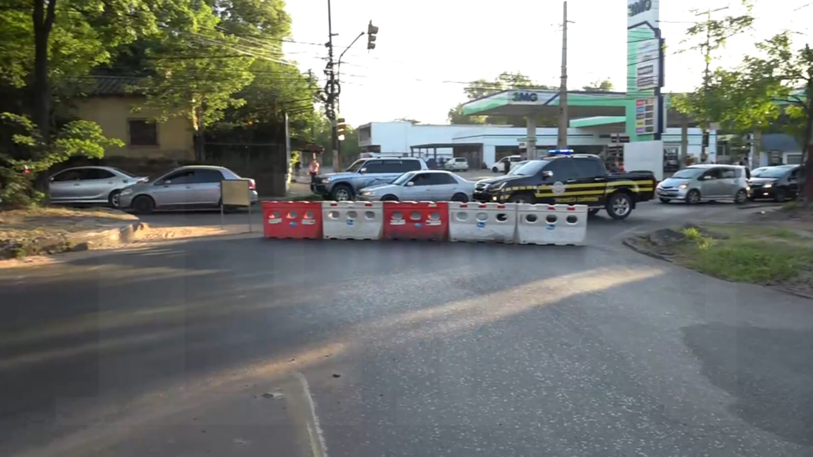 Cierre de calles por obras en la avda Mcal López. Foto: El Nacional. 