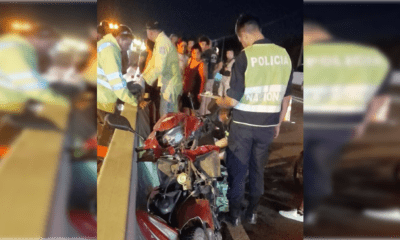 Accidente en la zona de Pedrozo. Foto: Sucesos Paraguay.