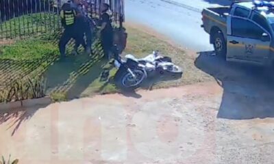 Denuncia de agresión a motociclista por parte de agentes de la PMT. Foto: Captura.