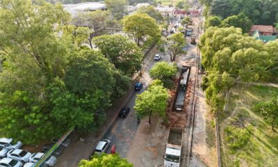 Obras sobre la avenida Mcal. López. Foto: MOPC.