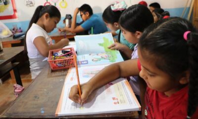 Niños en clase. Foto: MEC.