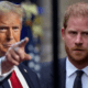 Donald Trump y el príncipe Harry. Foto: Infobae.