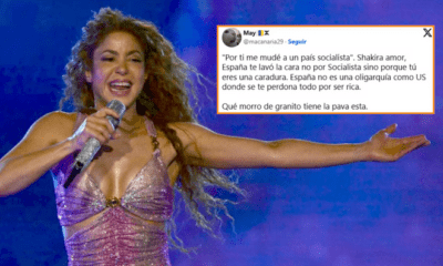 Shakira fue criticada por españoles. Foto: Captura de pantalla.