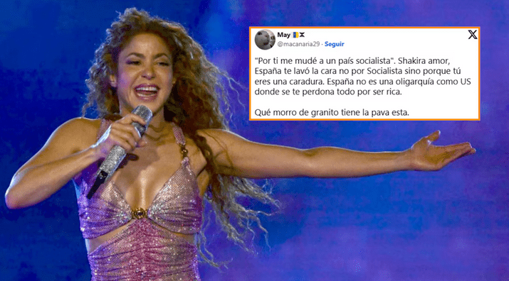 Shakira fue criticada por españoles. Foto: Captura de pantalla.