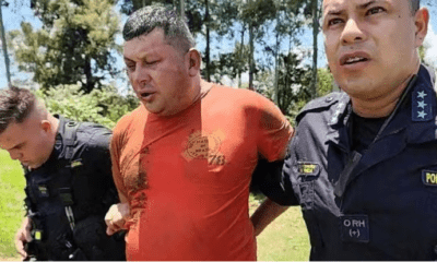 Uno de los detenidos durante el operativo. Foto: Noticiero Paraguay.