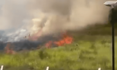 Incendio en San Bernardino. Foto: Captura.