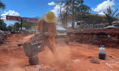 Obras sobre Mcal. López. Foto: MOPC.