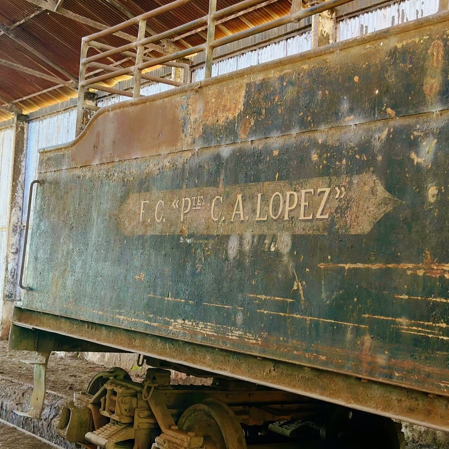 Ex estación del ferrocarril de San Salvador, Guairá. Cortesía