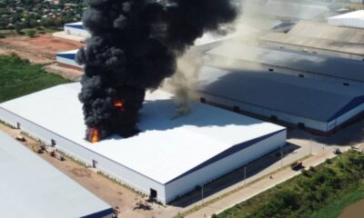 Incendio en el Puerto Fénix. Foto: Monumental AM.