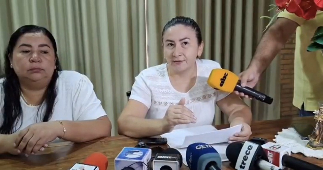 Liliana Urbieta, en conferencia de prensa de las hijas de Félix Urbieta. Foto: Captura de pantalla.