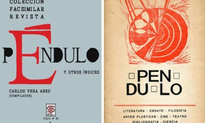 Portada de la Colección Facsimilar "Revista Péndulo..." (2025) y portada del primer número de "Péndulo" (1964). Cortesía