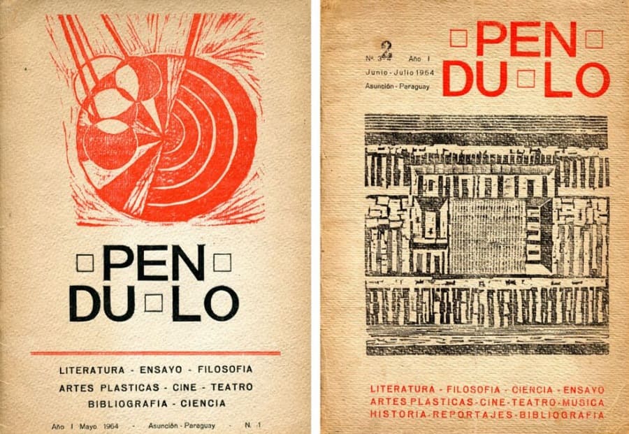 Portadas del primer y segundo número de “Péndulo” (1964). Cortesía