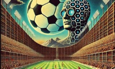 Tapa de "¿Gambetea la inteligencia artificial? y otros cuentos de fútbol" de Ricardo Benítez. Cortesía