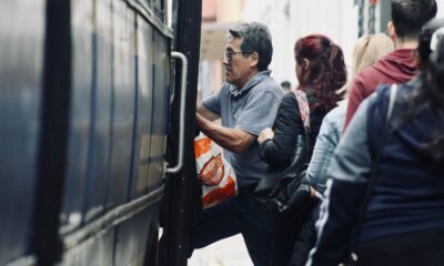 Pasajeros del transporte público. Foto: MOPC.