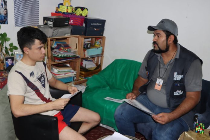 Visitas de evaluación socioecnómica. Foto: Itaipu Binacional.