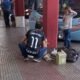 Momentos en que la niña estaba desconsolada por la pérdida de su mascota. Foto: Gentileza.