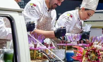 Representantes de Paraguay en el Mundial de Pastelería. Foto: Gentileza.