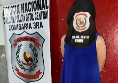 La mujer quedó detenida. Foto: Gentileza.