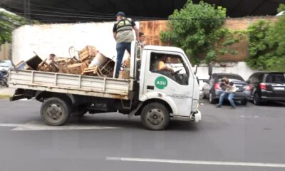 Despeje de cuidacoches en Asunción. Foto: El Nacional.