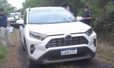 La camioneta estaba abandonada en una zona boscosa. Foto: Gentileza.