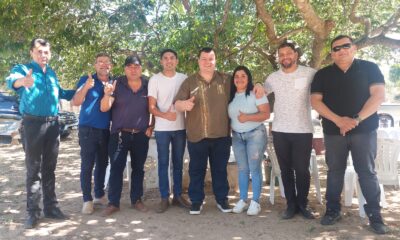 Dionisio Amarilla se reunió con dirigentes de Concepción. Foto: Gentileza.