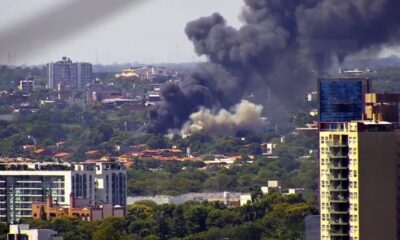 Incendio en el edificio TL Multimarcas. Foto: El Nacional.