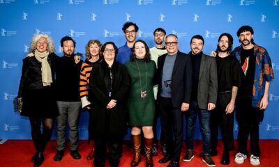 Equipo de "Bajo las banderas, el sol" en la Berlinale. Cortesía