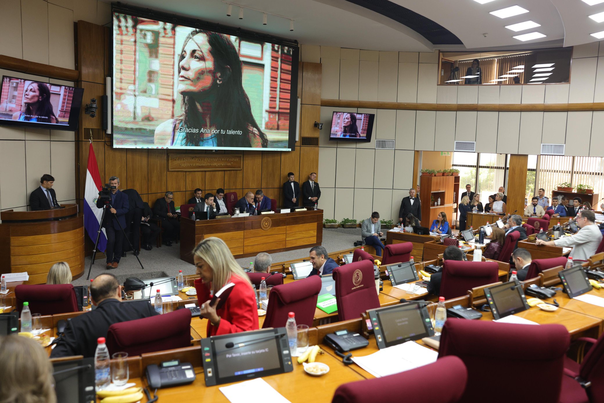 Senadores rindieron homenaje póstumo a la actriz Ana Ivanova, talentosa artista nacional. Foto: Gentileza.