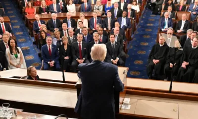 El presidente Donald Trump ante el Congreso. Foto: DW